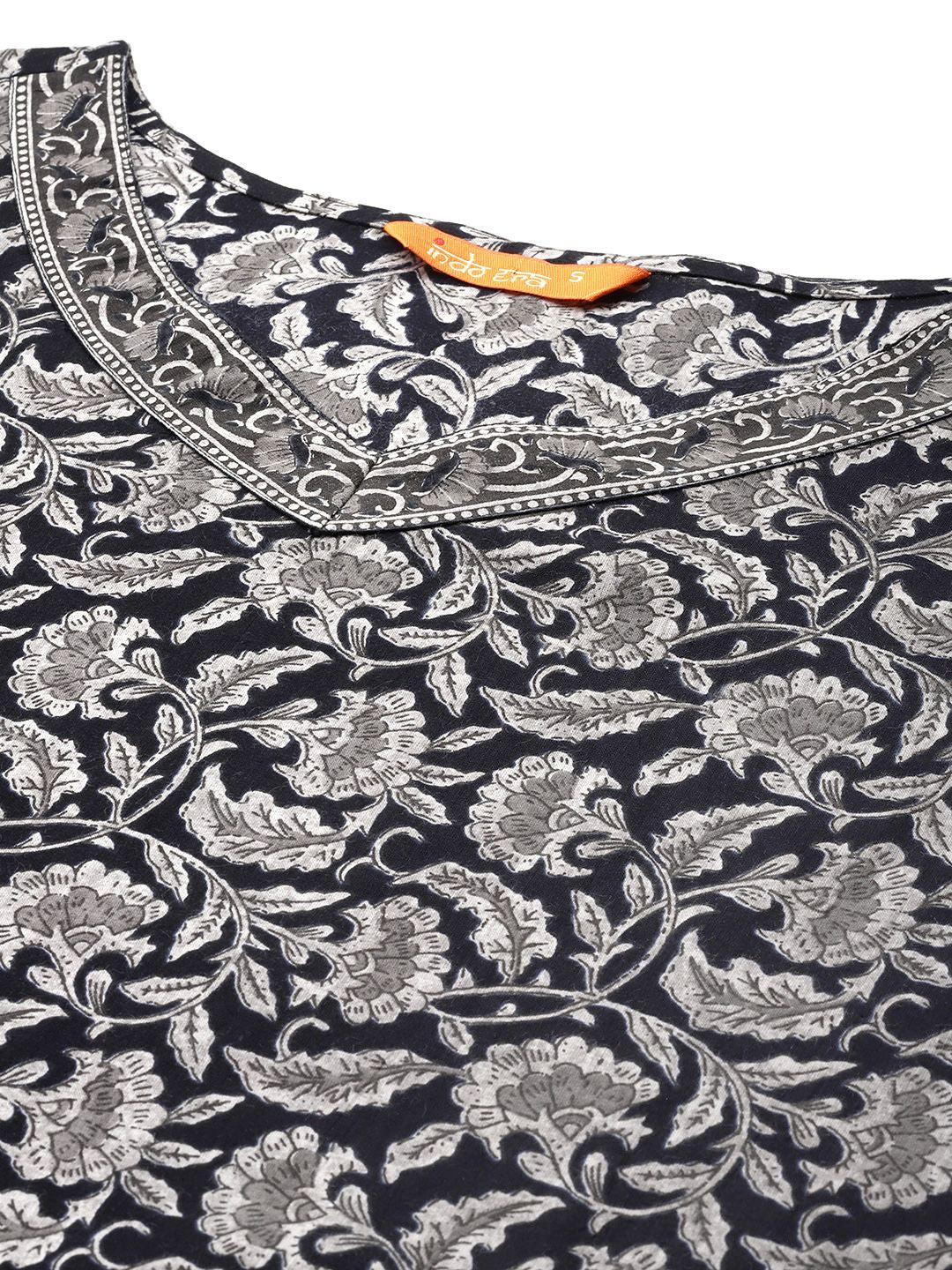 Indo Era Women Ethnic Motifs Printed Regular Pure Cotton Kurta with Trousers & With Dupatta