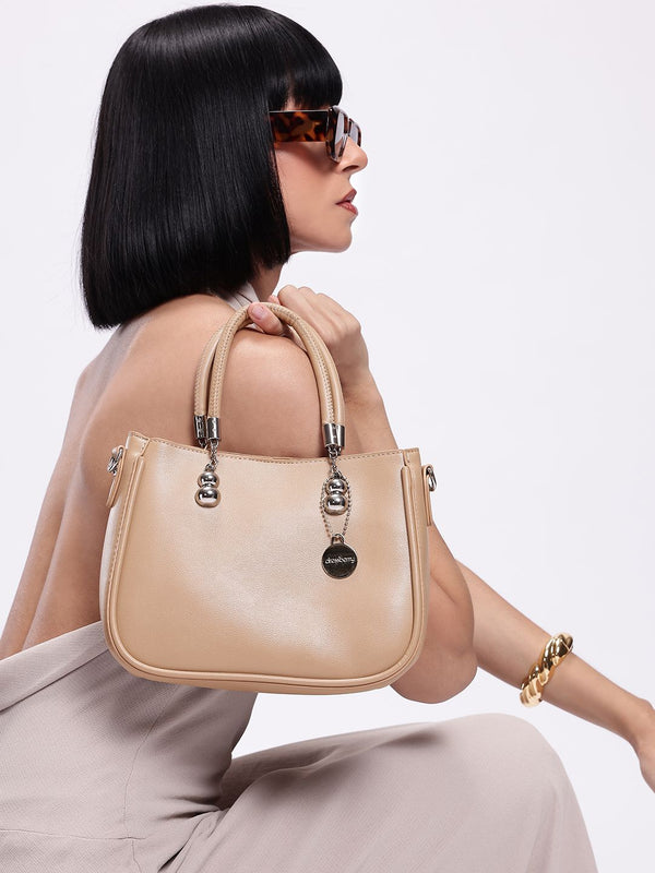 DressBerry Textured Structured Handheld Bag