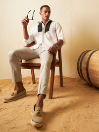 DENNISON Smart Slim Fit Cotton Casual Shirt