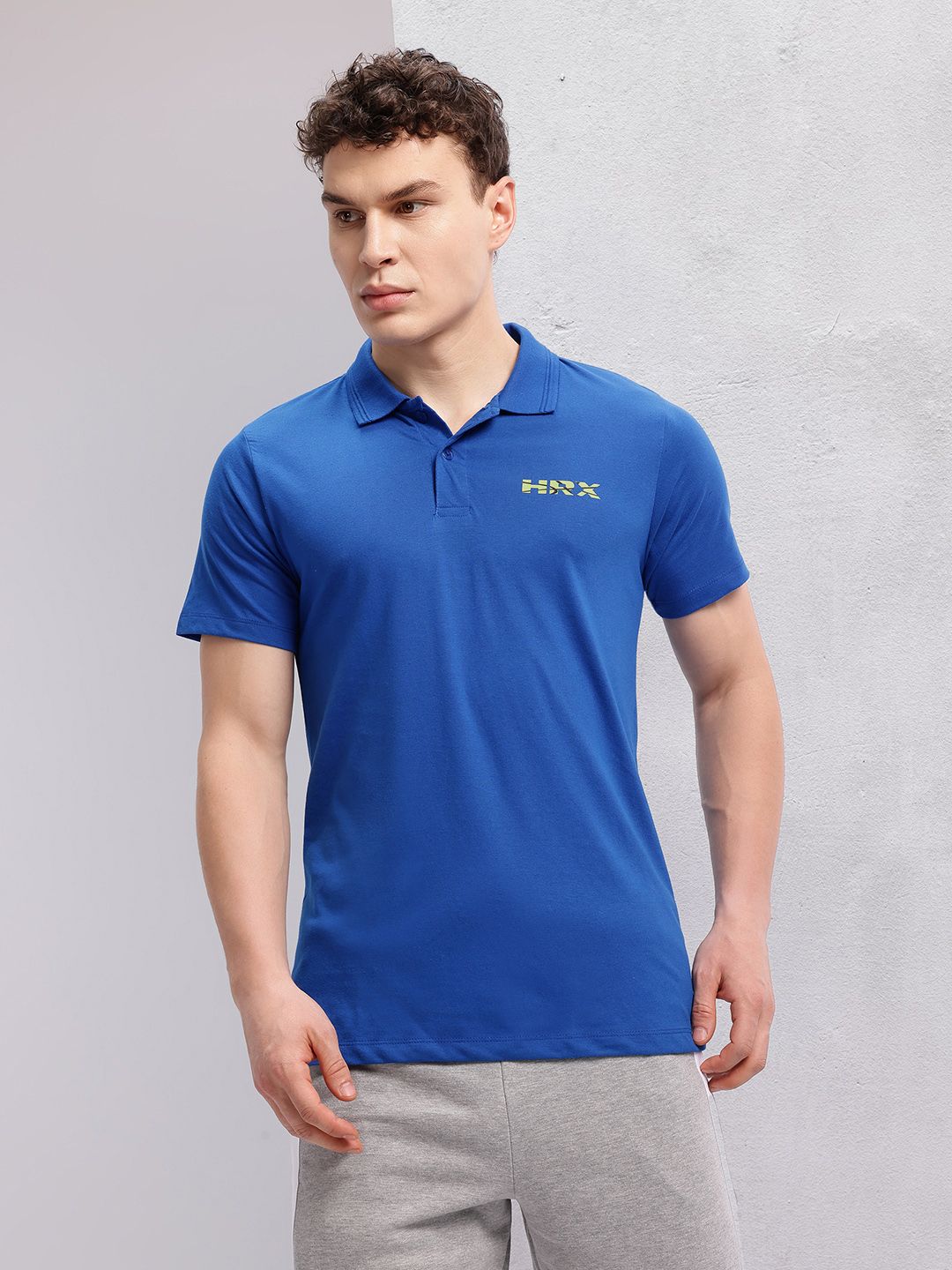 HRX by Hrithik Roshan Lifestyle Polo Collar T-shirt