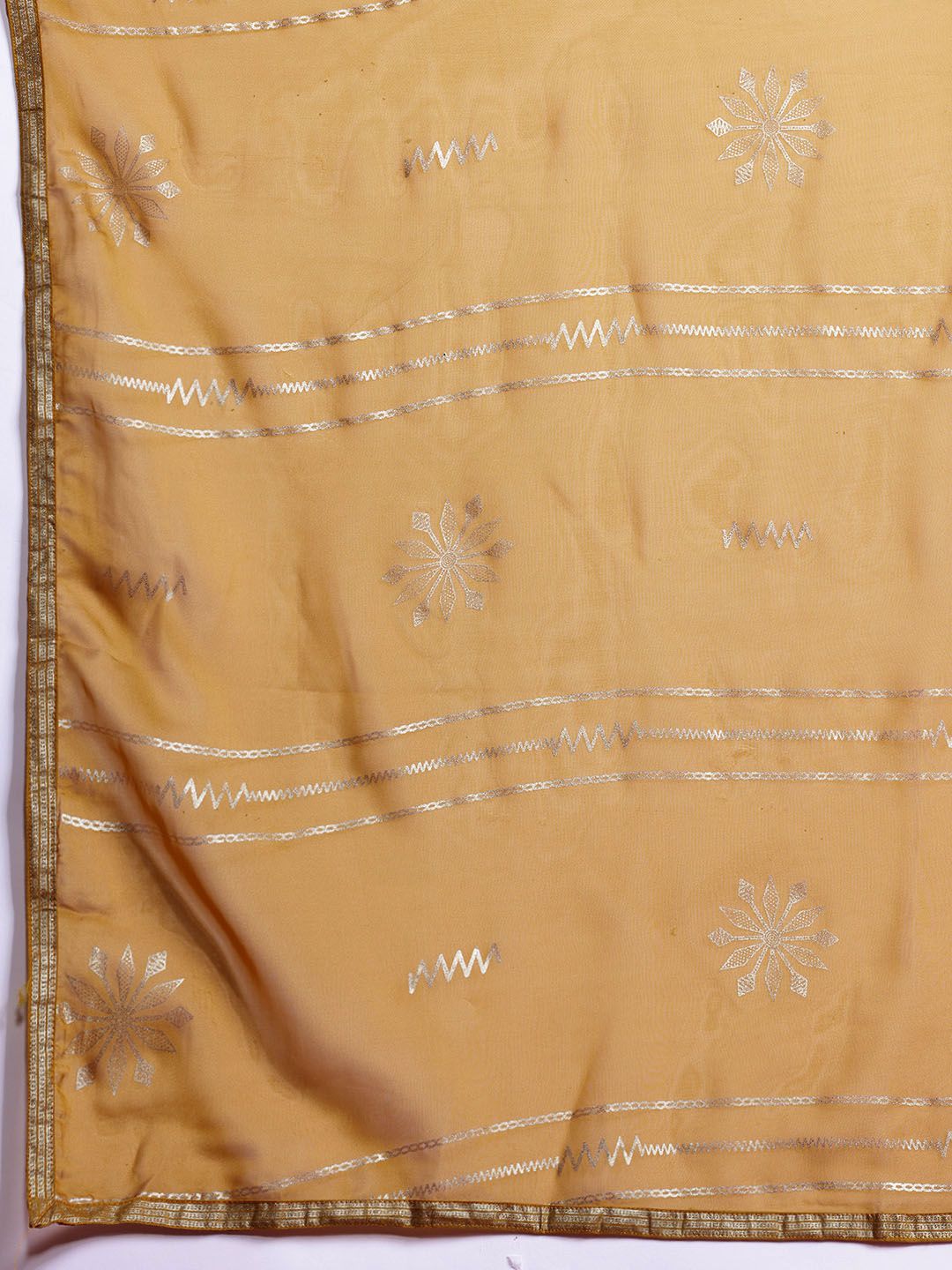Anouk Printed Panelled Sequinned Kurta with Sharara & Dupatta