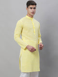 SOJANYA Embroidered Geometric Mandarin Collar Pure Cotton Kurta