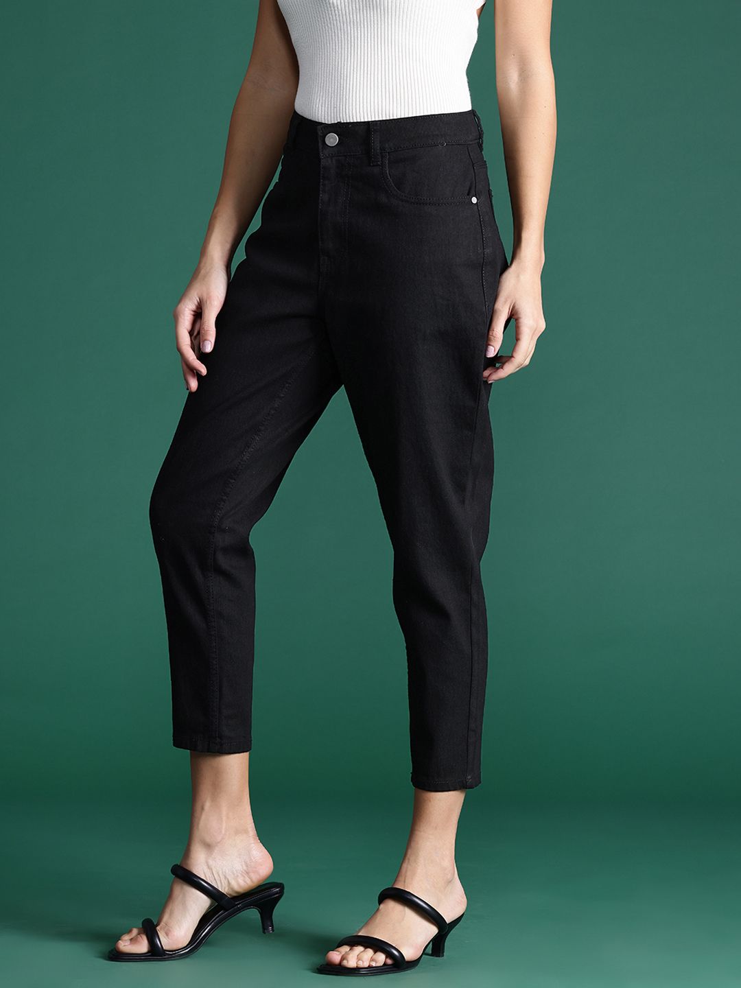 DressBerry Women Mom Fit Stretchable Jeans
