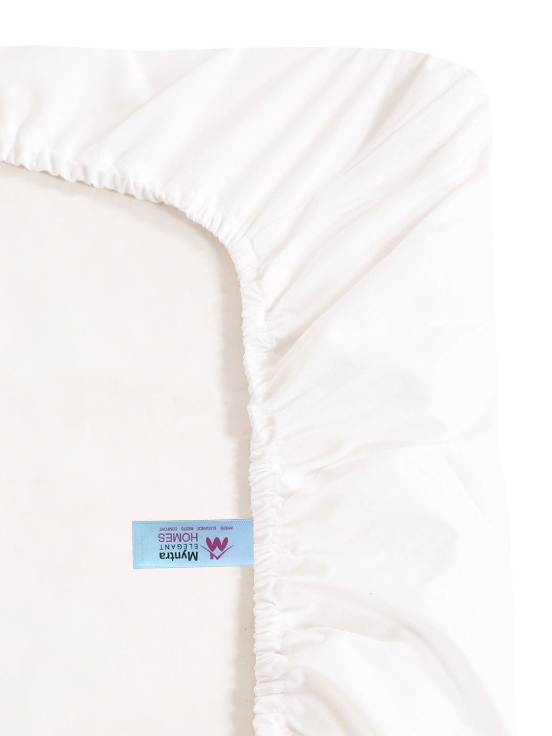 Myntra Elegant Homes White Floral 300 TC King Bedsheet with 2 Pillow Covers