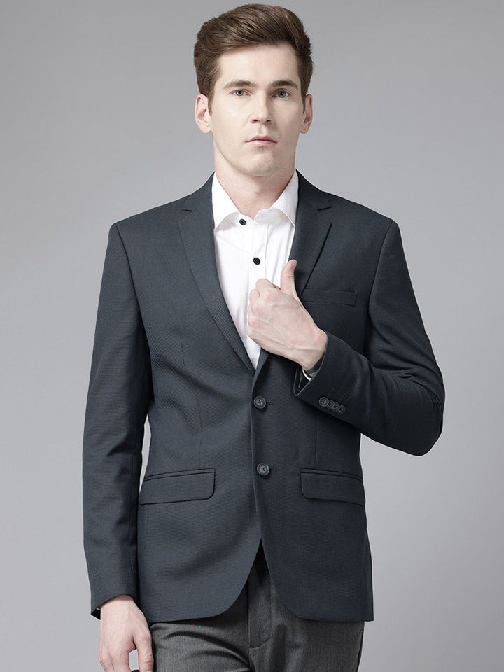 Park Avenue Single-Breasted Slim Fit Formal Blazer