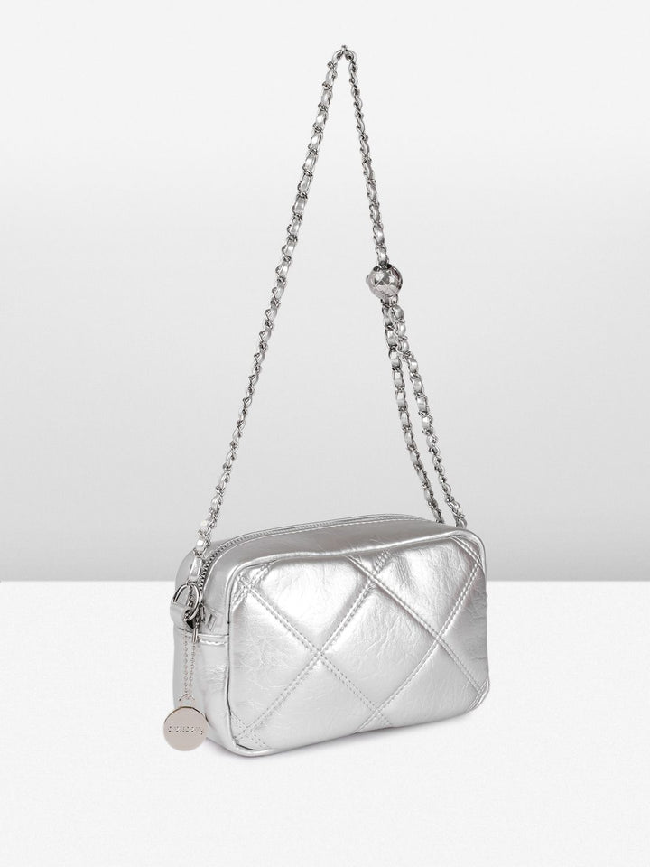 DressBerry Quilted Shoulder Bag with Adjustable Strap
