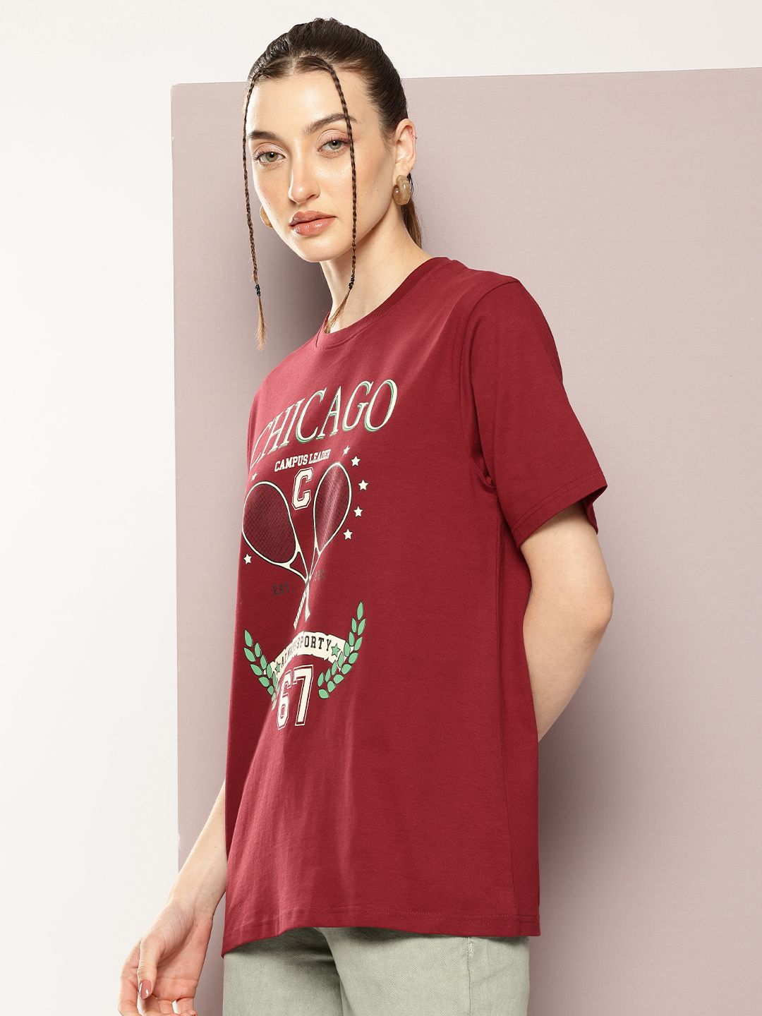 DILLINGER Printed Oversized Pure Cotton T-shirt