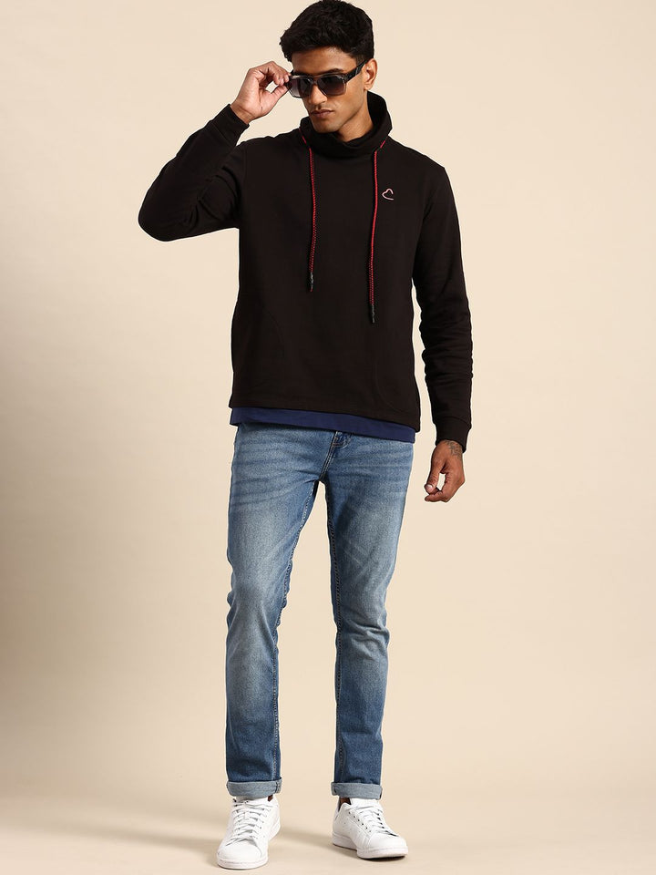 Being Human Men Straight Fit Heavy Fade Stretchable Jeans