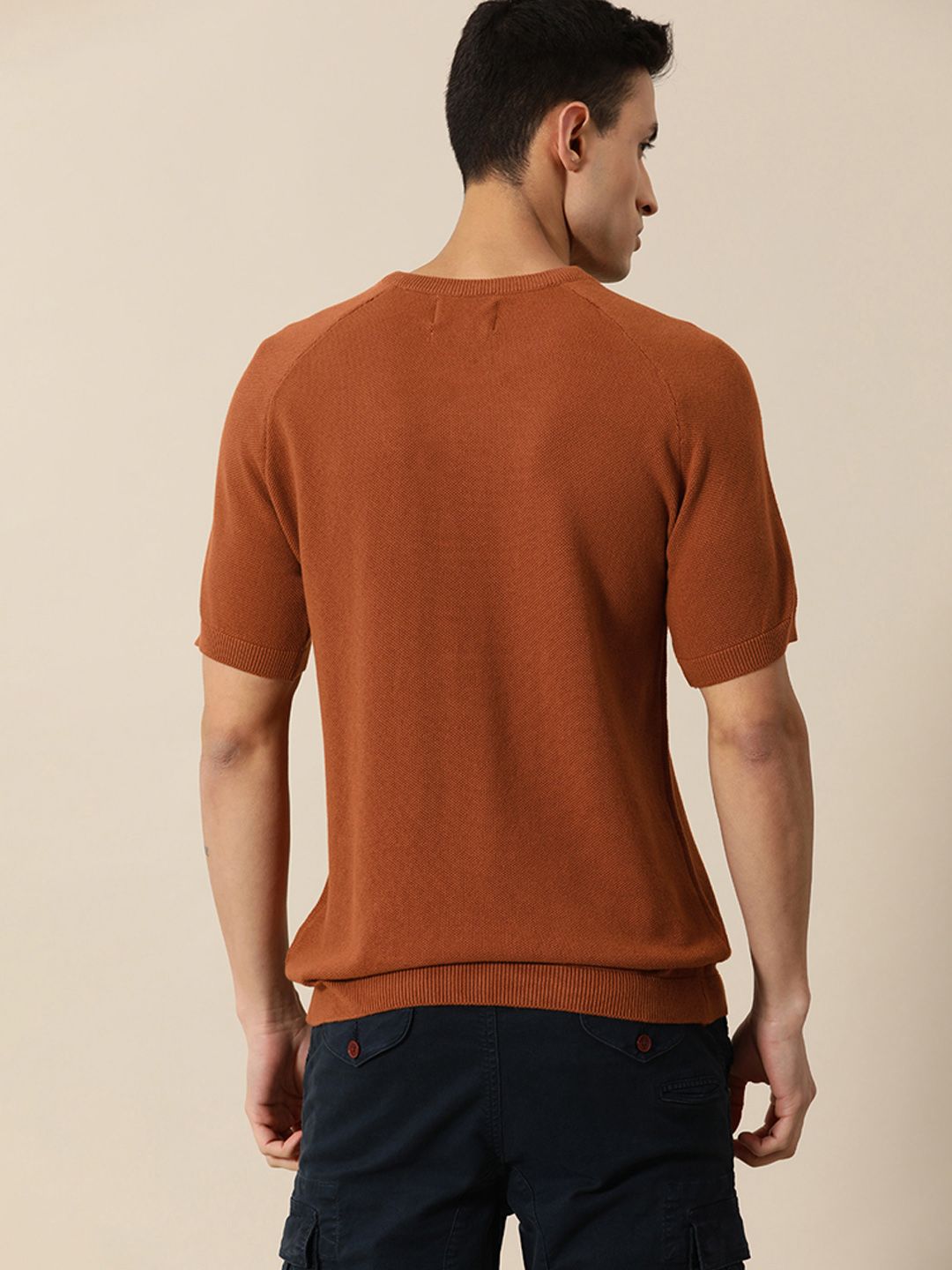 Mr Bowerbird Men Pure Cotton Tailored Fit Winter T-shirt
