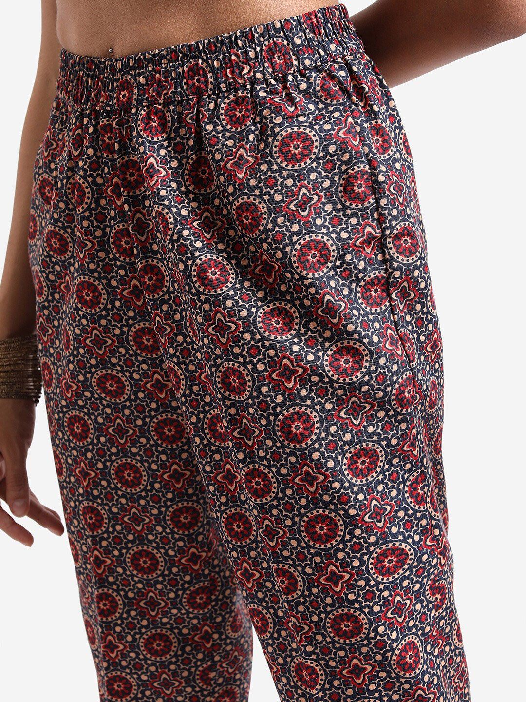 Vishudh Floral Printed Regular Kurta with Trousers & With Dupatta