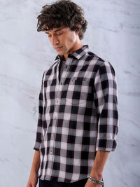 The Indian Garage Co Men Buffalo Checks Casual Shirt