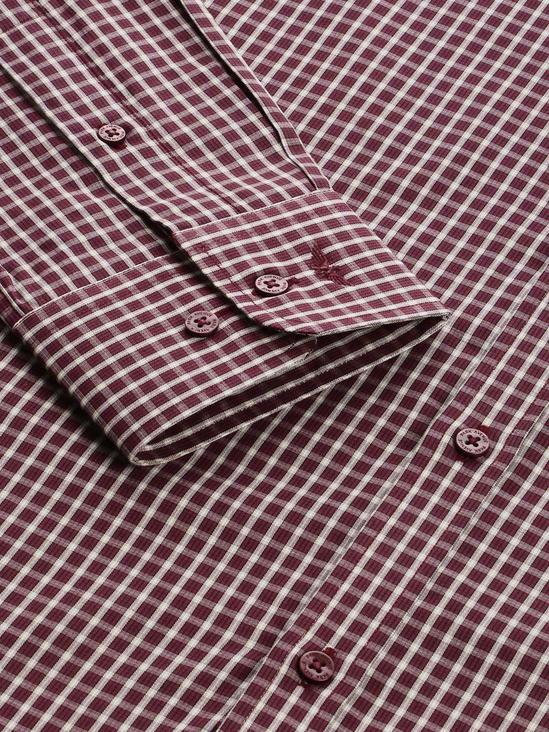 Park Avenue Slim Fit Checked Pure Cotton Formal Shirt