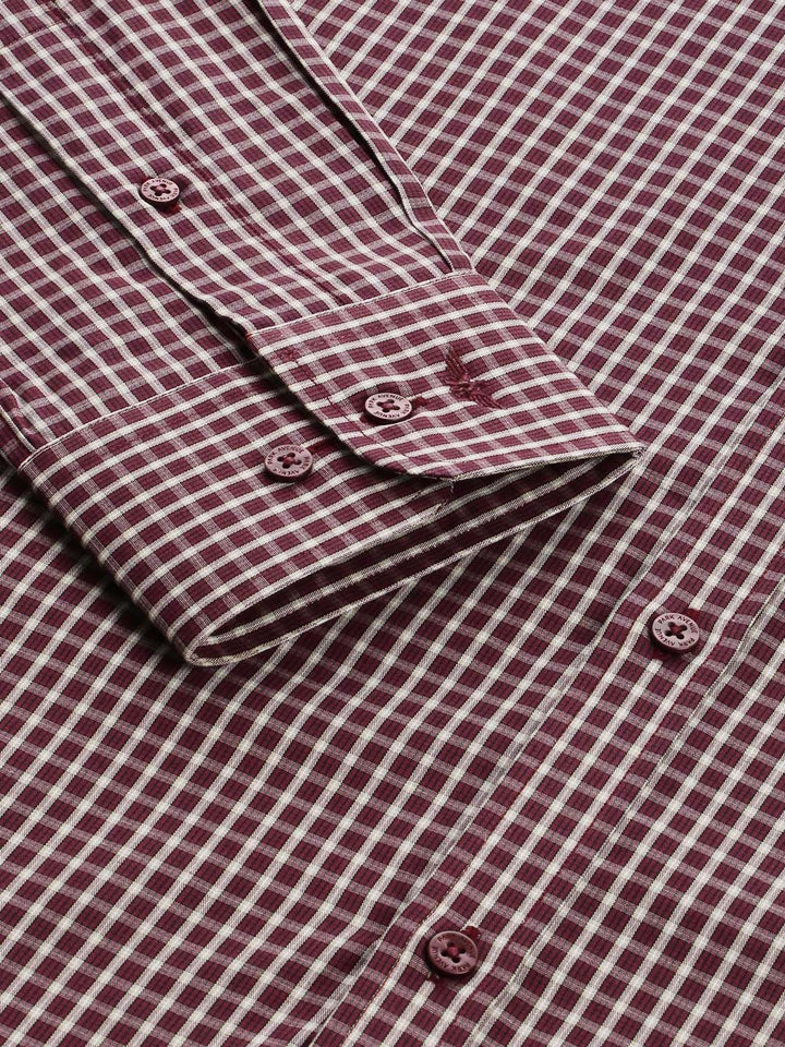 Park Avenue Slim Fit Checked Pure Cotton Formal Shirt