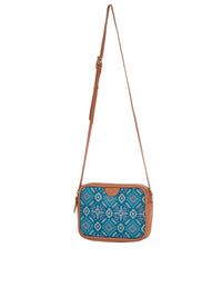Teal oleh Chumbak Women Printed Canvas Sling Bag