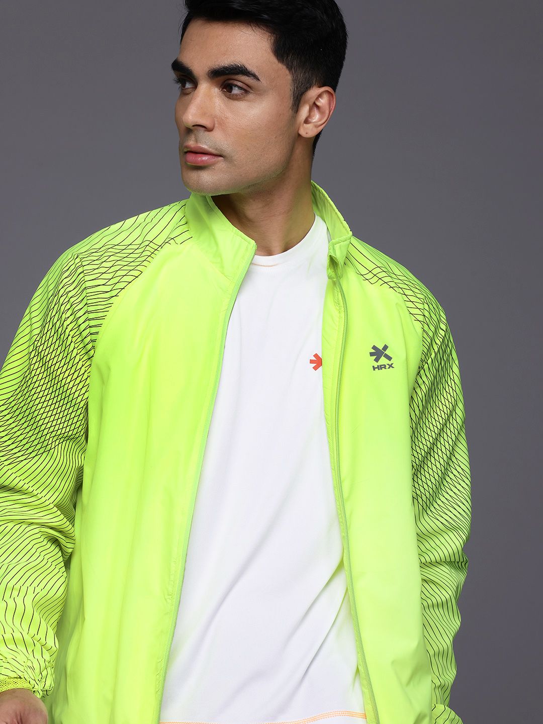 HRX by Hrithik Roshan Rapid-Dry Running Tailored Jacket With Reflective Detail