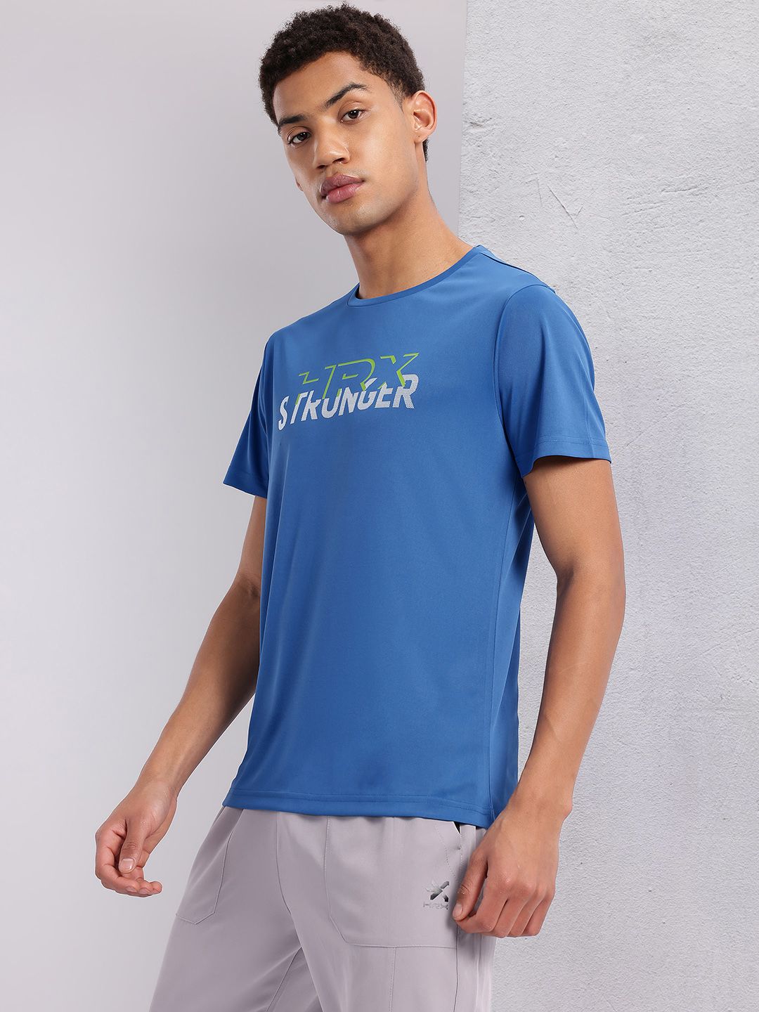 HRX by Hrithik Roshan Typography Printed Rapid-Dry Training T-shirt