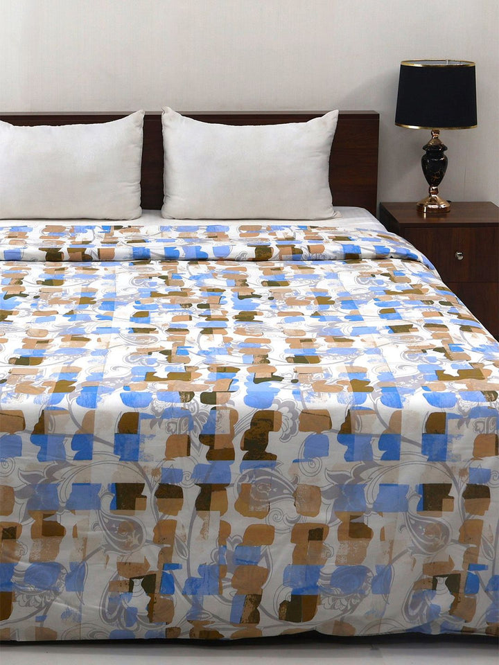 Bombay Dyeing Allure 144 TC 100% Cotton Ochre Yellow Double King Duvet Cover