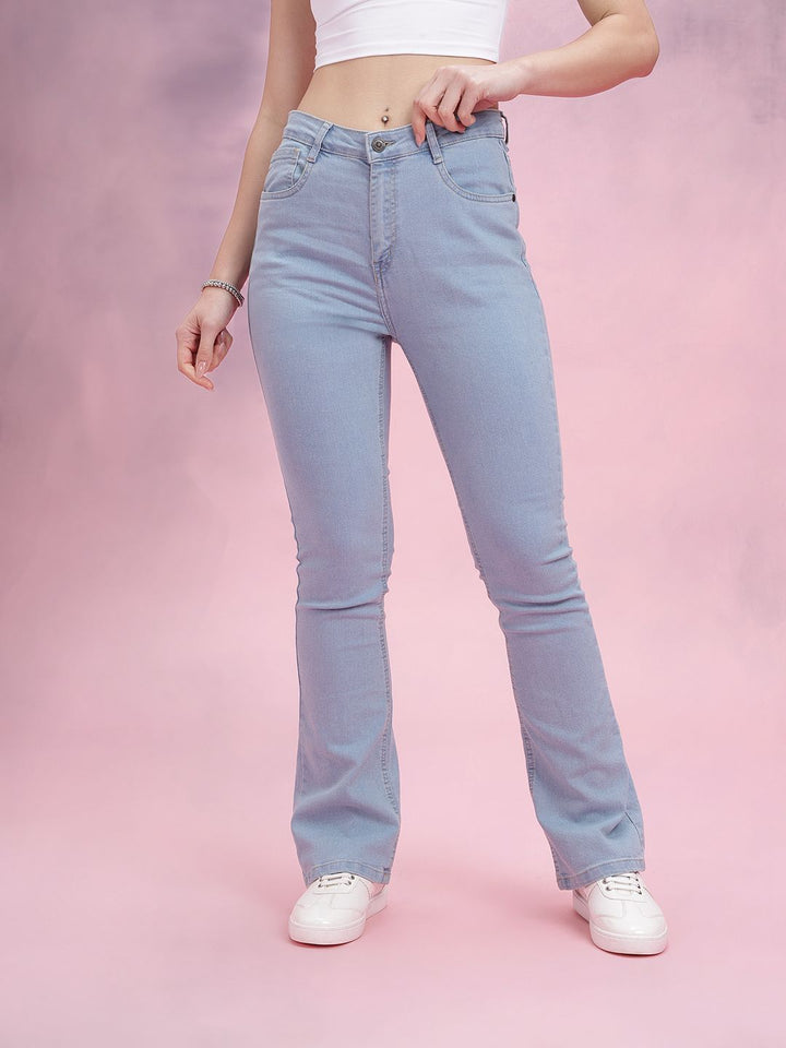 DressBerry Women Bootcut Mid-Rise Stretchable Jeans