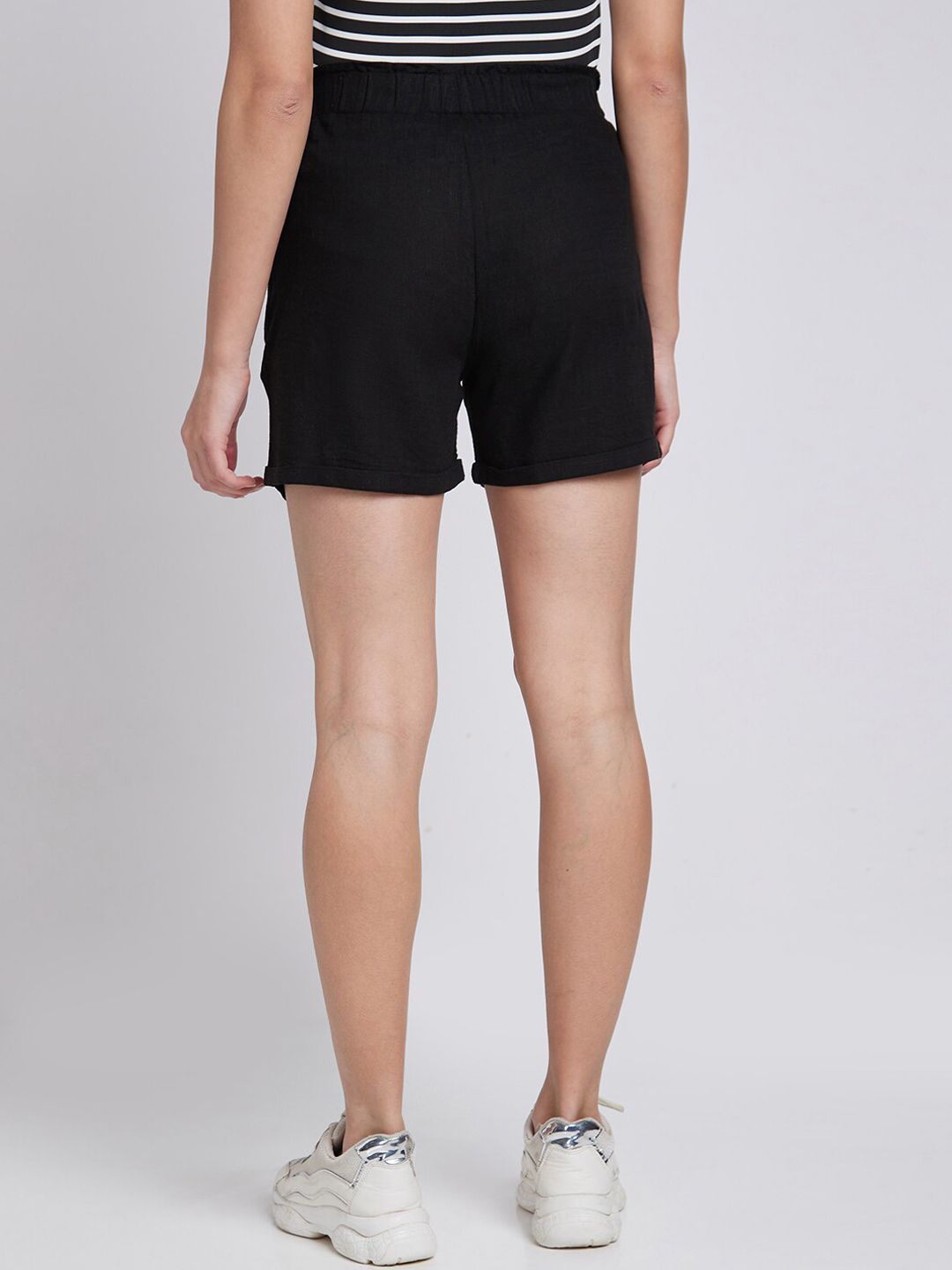 SPYKAR Women Regular Fit Mid-Rise Shorts