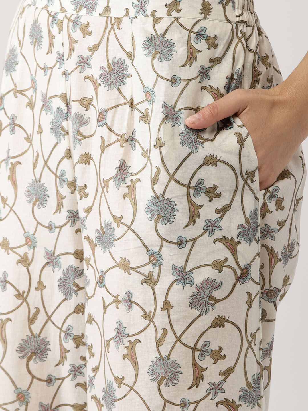 Libas Floral Vine Pure Cotton Kurta Set