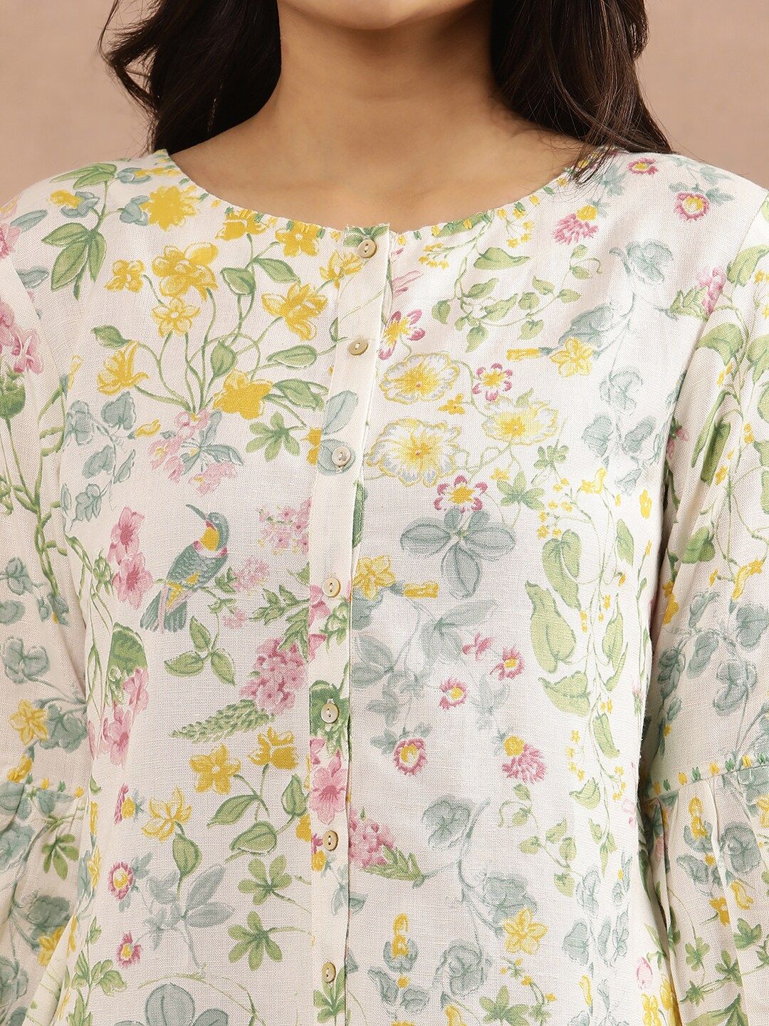 W Floral Printed Top