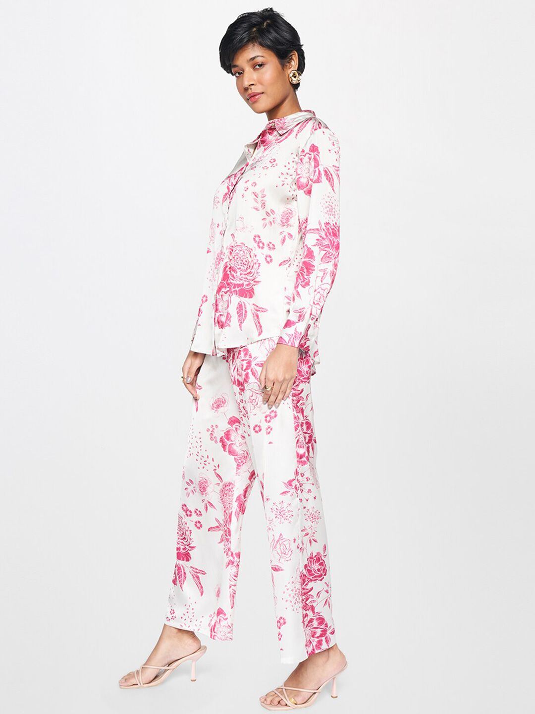 AND Floral Printed Long Sleeves Shirt & Trouser