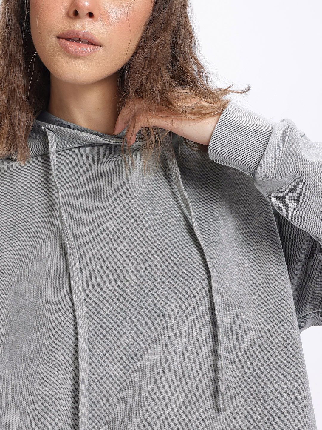 DressBerry Rugged Dyed Hooded Sweatshirt