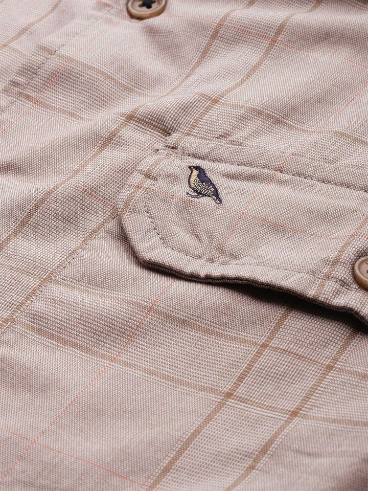Mr Bowerbird Pure Cotton Liberal Fit Checked Casual Shirt