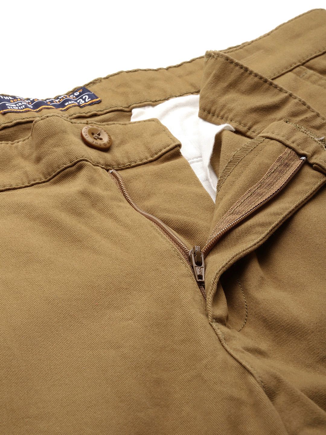 The Indian Garage Co Men Slim Fit Chinos