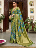 Saree mall Ethnic Motifs Printed Banarasi Sarees with Tassels