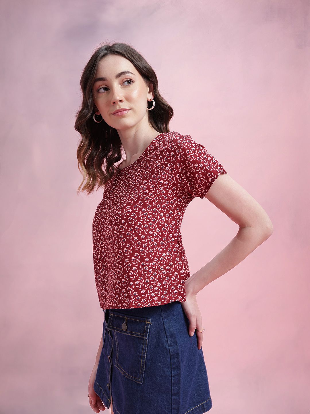 DressBerry Floral Print Top