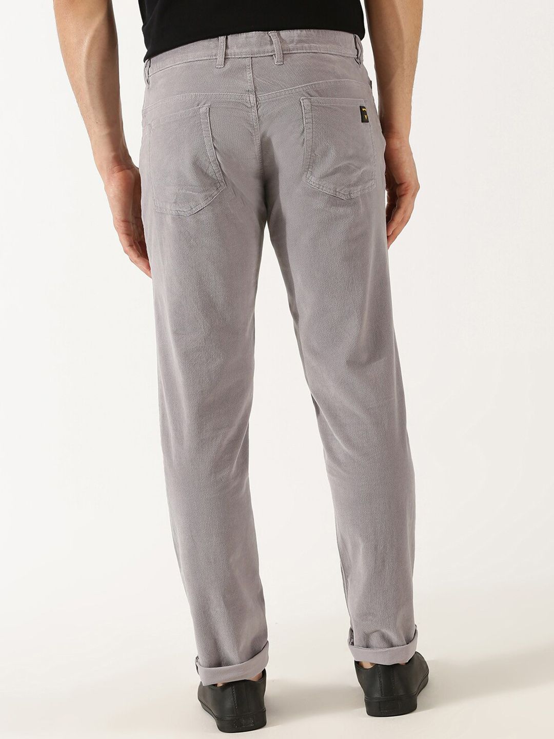 Thomas Scott Men Regular Fit Corduroy Chinos Trousers