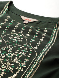 Anouk Tyohaar Collection Printed Straight Kurta with Palazzos & Dupatta