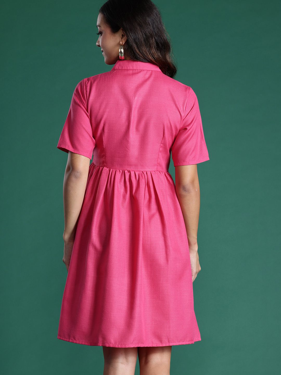 DressBerry Solid A-Line Dress
