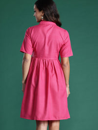 DressBerry Solid A-Line Dress