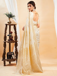 KALINI Woven Design Banarasi Saree With Blouse Piece