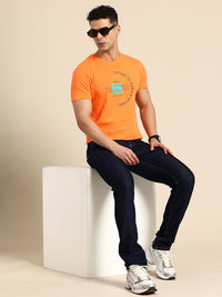 Being Human Pure Cotton Typography Printed T-shirt
