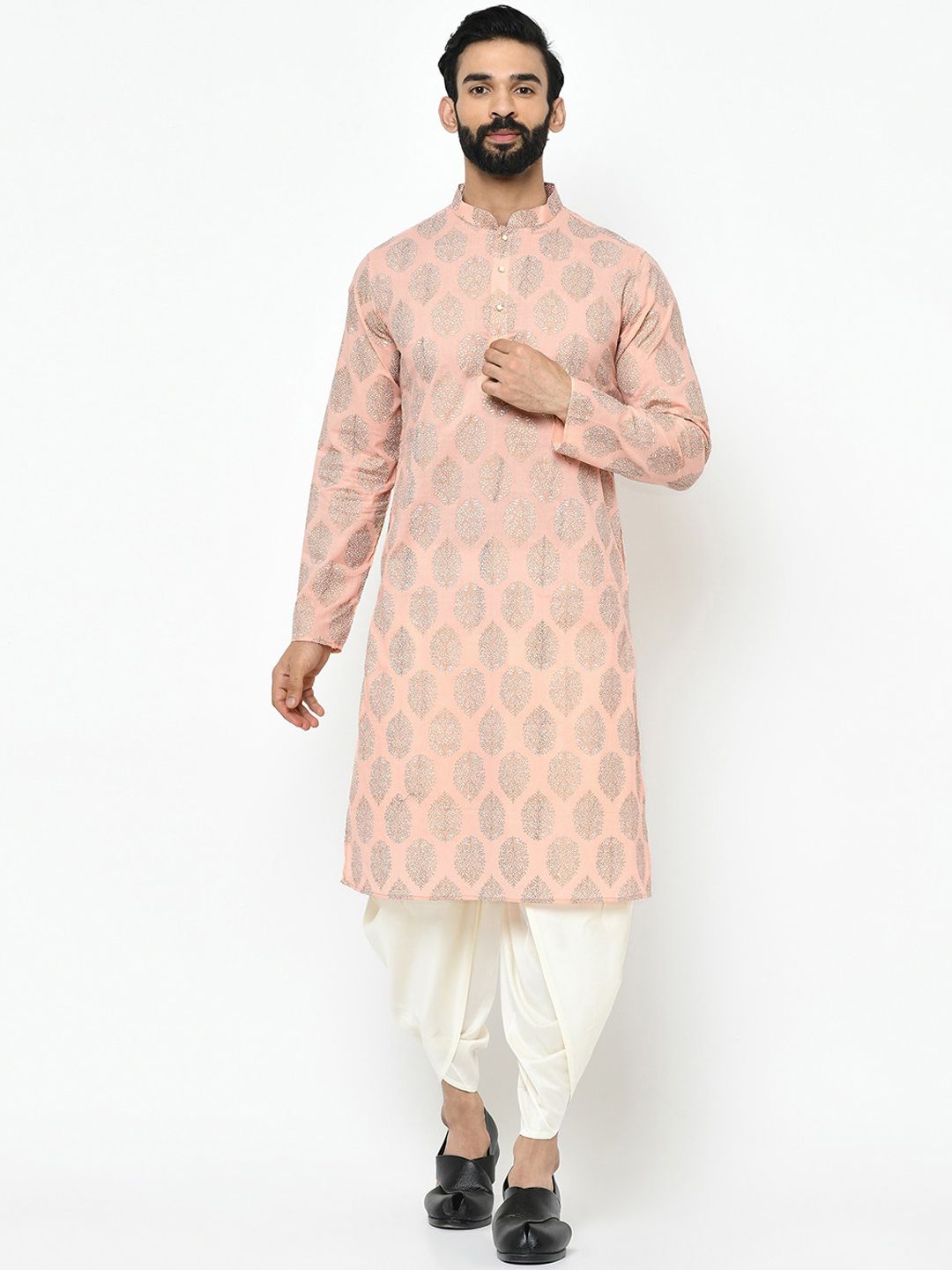 KISAH Men Printed Regular Fit Ethnic Motifs Kurta