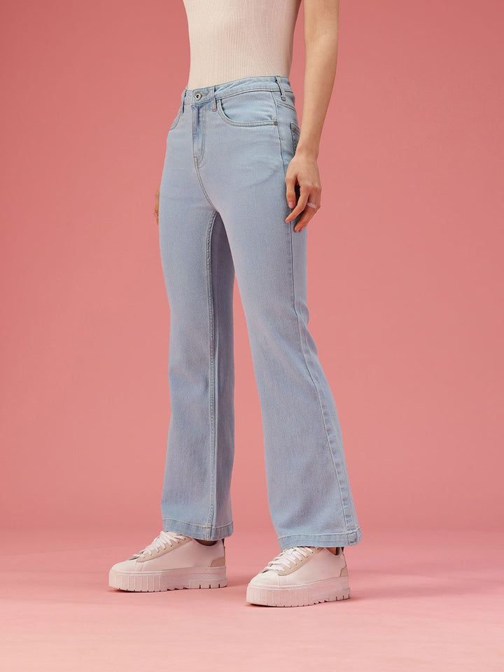 DressBerry Women Bootcut High-Rise Stretchable Jeans