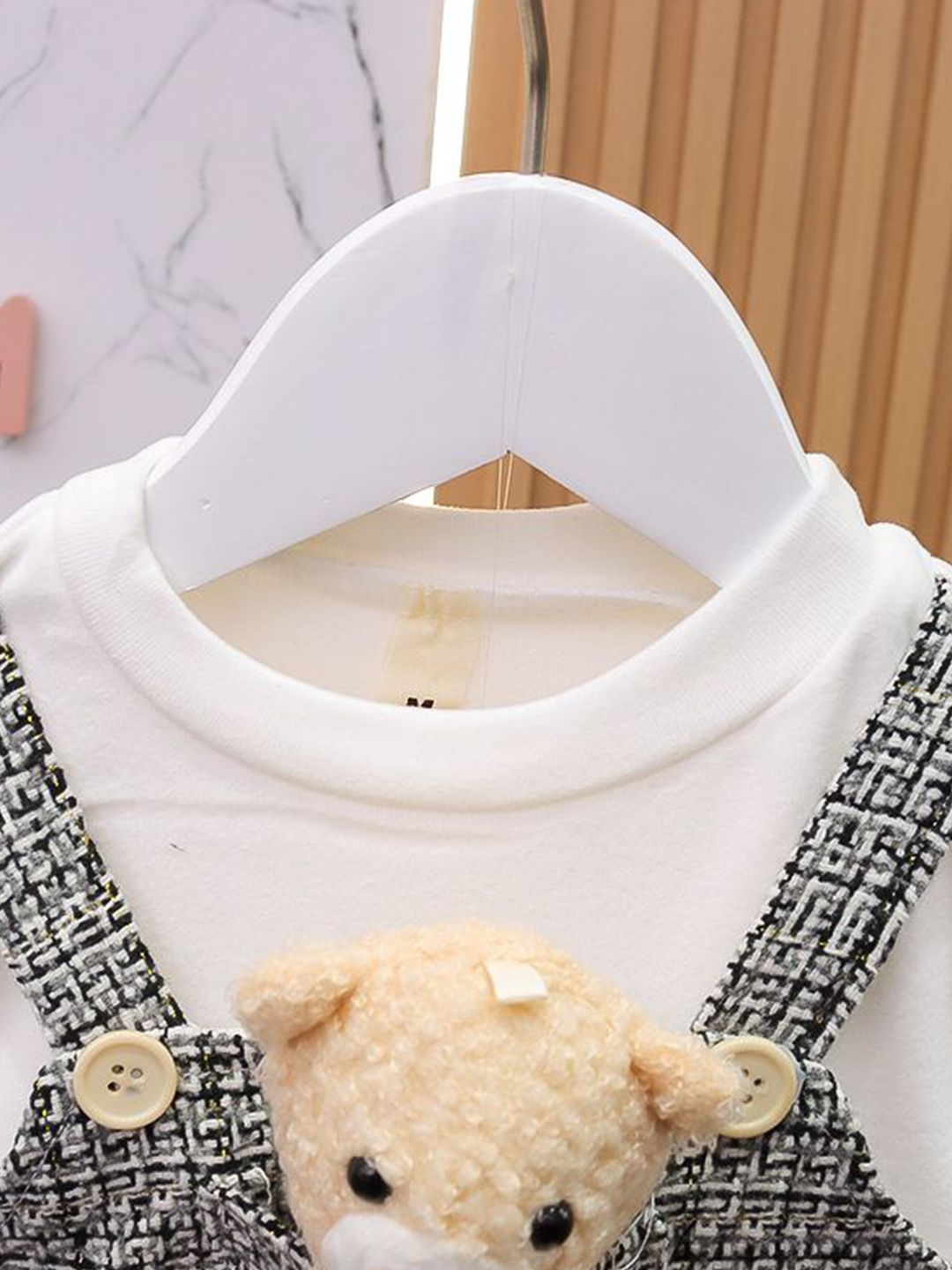 YK Girls Cotton Printed Pinafore Dress