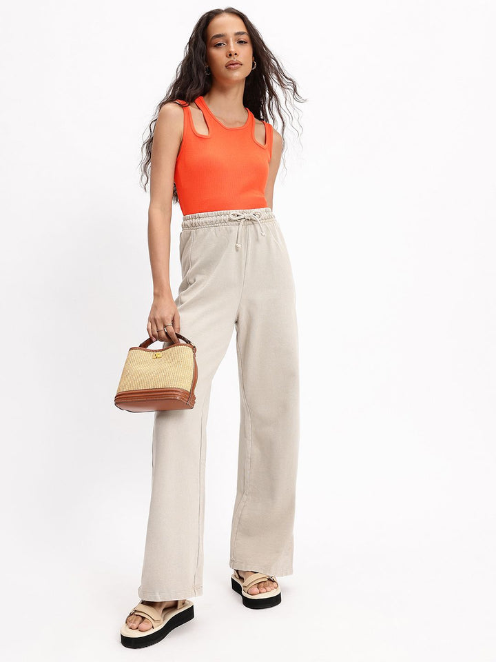 DressBerry Elevated Basics Strappy Cut-Out Knit Top
