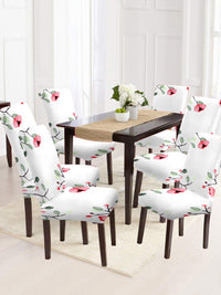 Cortina Unisex Set Of 6 Floral Printed Chair Covers