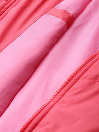 DressBerry Solid Faux Fur Trim Longline Parka Jacket