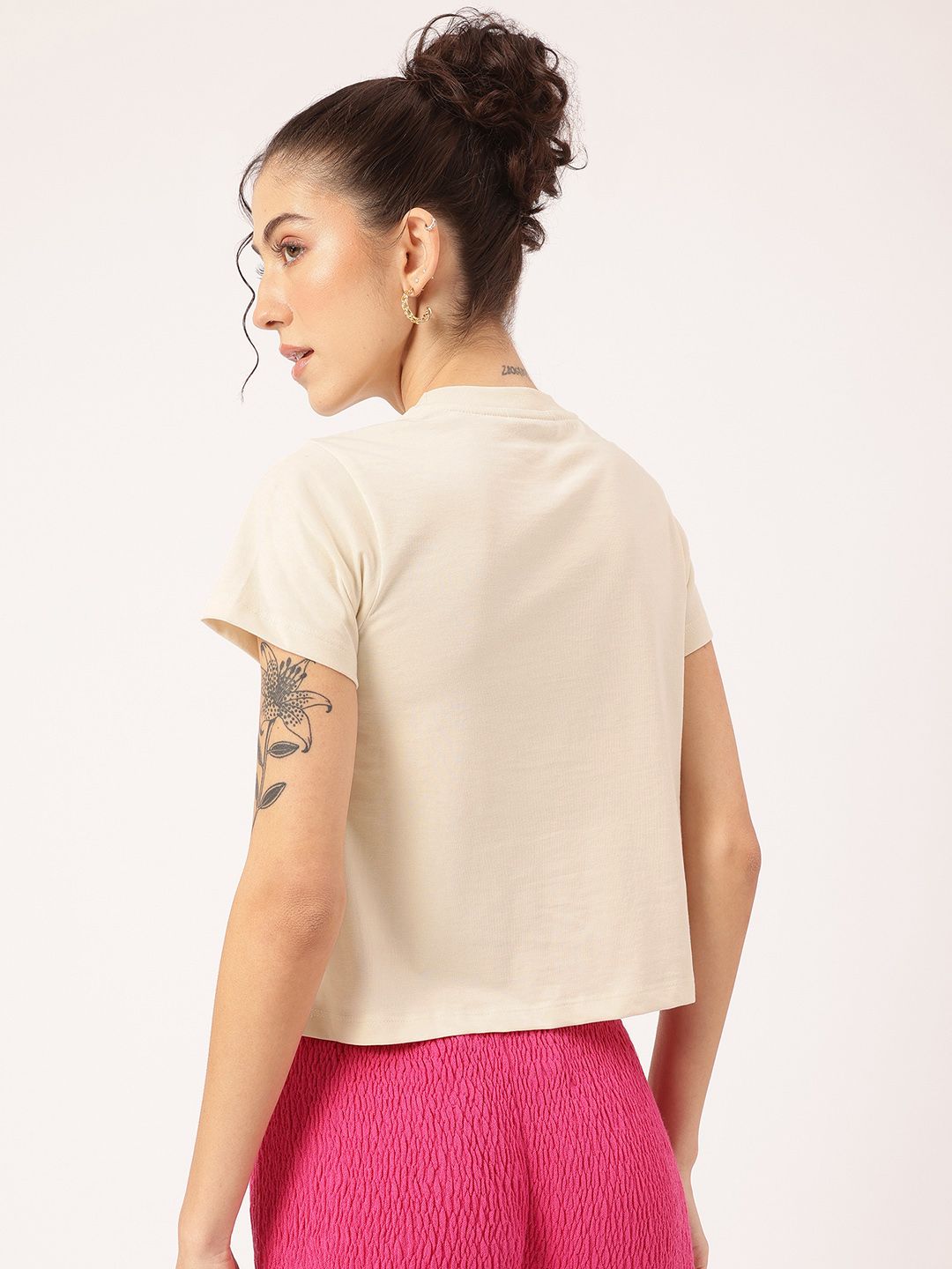 DressBerry Racer's Muse Round Neck Graphic Printed Tee