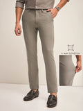 THE BEAR HOUSE Men Solid 4 Way Stretch Formal Trouser