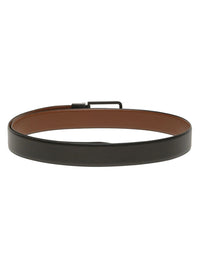 Teakwood Leathers Men Textured Leather Reversible Belt