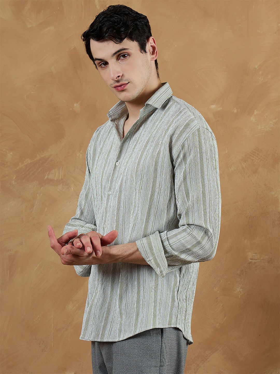 Stripes Oversized Casual Shirt