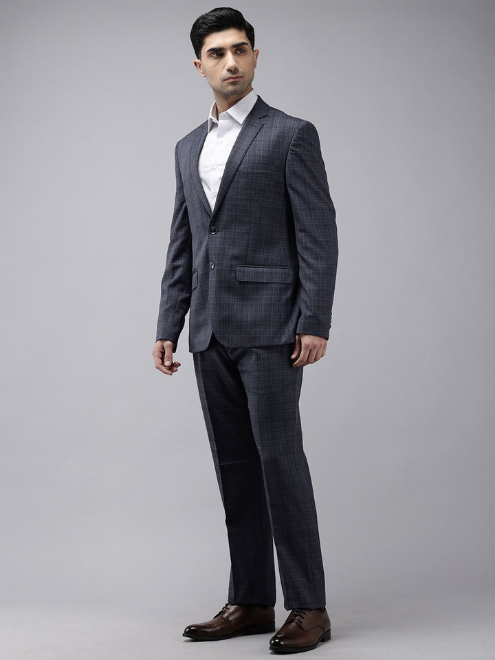 Park Avenue Checked 2 Piece Formal Suit