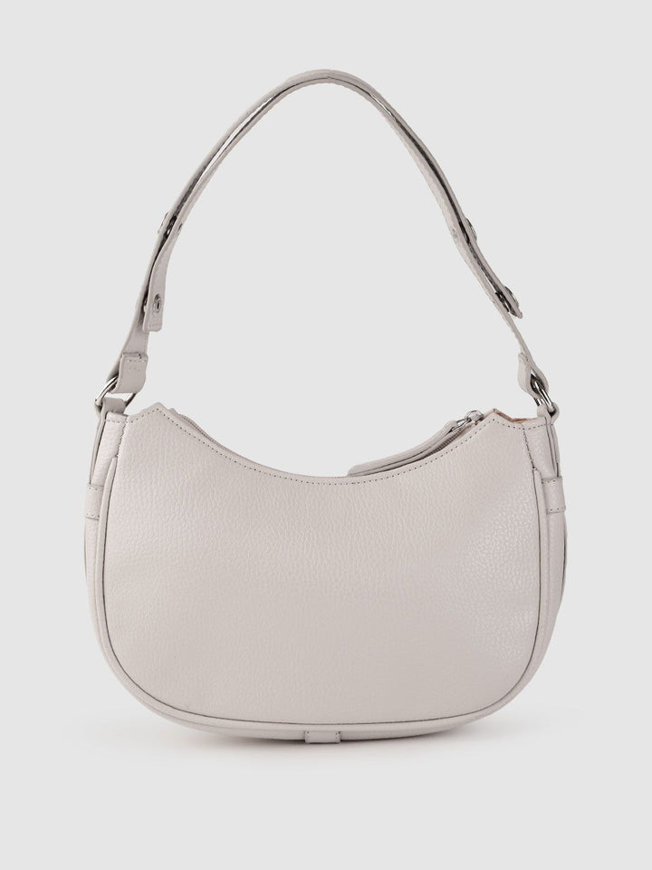 Lino Perros Women Beige Solid Structured Shoulder Bag