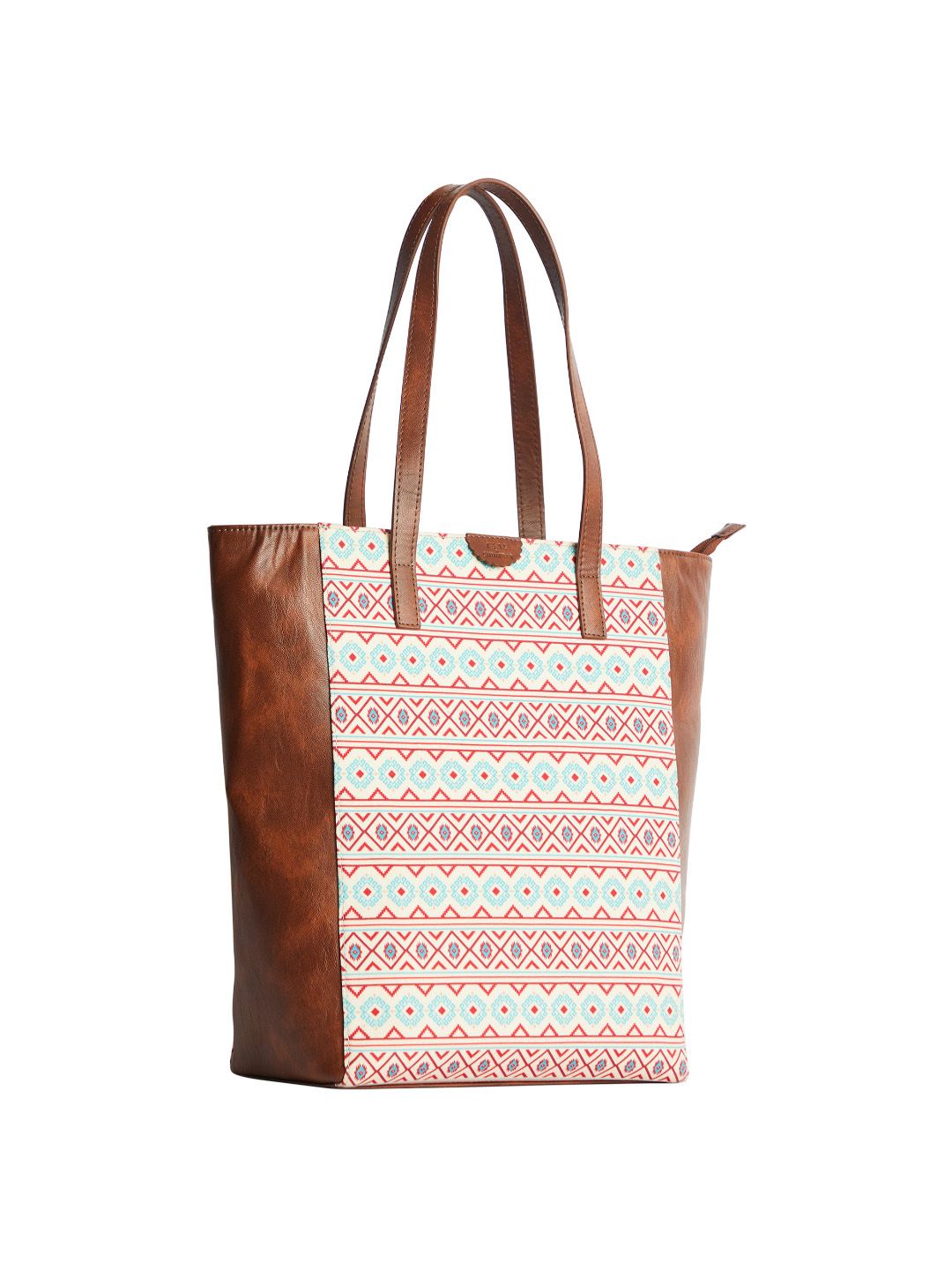 TEAL BY CHUMBAK Women Printed Canvas Tote Bag
